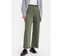 Chinohose LEVI'S "VINTAGE", Damen, Gr. 27, Länge 29, shady thyme pfd, Obermaterial: 98% Baumwolle, 2% Elasthan, unifarben, casual, regular fit knöchellang, Hosen, mit weiter Beinform (87771035-27) sha