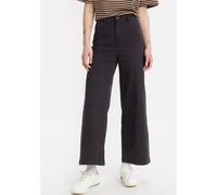 Chinohose LEVI'S "VINTAGE", Damen, Gr. 28, Länge 29, schwarz (shady caviar pfd), Obermaterial: 98% Baumwolle, 2% Elasthan, unifarben, regular fit knöchellang, Hosen Chinohose, mit weiter Beinform (748