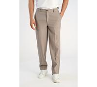 Chinohose LINDBERGH, Herren, Gr. XL, N-Gr, stone mel, Web, Obermaterial: 67% Polyester, 30% Viskose, 3% Elasthan, meliert, unifarben, bequem lang, Hosen Chinohose, mit Bundfalte und Stretch (84983439-
