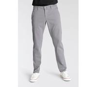 Chinohose MAC "Driver", Damen, Gr. 40 (41), Länge 30, silber (silber grau 051), Web, Obermaterial: 89% Baumwolle, 8% Polyester, 3% Elasthan, unifarben, figurumspielend knöchellang, Hosen Chinohose, mi