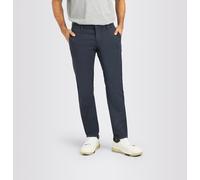 Chinohose MAC "Driver", Herren, Gr. 33, Länge 34, blau (midnight blau), Web, Obermaterial: 89% Baumwolle, 8% Polyester, 3% Elasthan, unifarben, figurumspielend knöchellang, Hosen Chinohose, mit Stretc