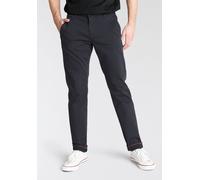 Chinohose MAC "Driver", Herren, Gr. 34, Länge 32, blau (midnight dunkelblau), Web, Obermaterial: 89% Baumwolle, 8% Polyester, 3% Elasthan, unifarben, figurumspielend knöchellang, Hosen Chinohose, mit