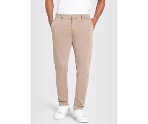 Chinohose MAC "Driver", Herren, Gr. 35, Länge 30, beige (dune beige), Web, Obermaterial: 89% Baumwolle, 8% Polyester, 3% Elasthan, unifarben, figurumspielend knöchellang, Hosen Chinohose, mit Stretch