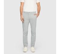 Chinohose MAC "Driver", Damen, Gr. 40, Länge 30, silber grau, Web, Obermaterial: 89% Baumwolle, 8% Polyester, 3% Elasthan, figurumspielend knöchellang, Hosen Chinohose, mit Stretch (95445861-40) silbe