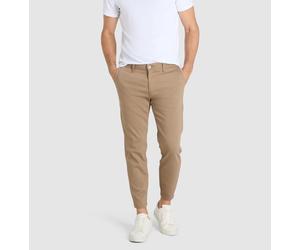 Chinohose MAC "Griffin", Herren, Gr. 33, Länge 32, clay, Web, Obermaterial: 70% Baumwolle, 26% Polyamid, 4% Elasthan, regular fit knöchelfrei, Hosen Chinohose, mit Taschen (13952847-33) clay