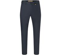 Chinohose MAC "Griffin", Herren, Gr. 34, Länge 30, schwarz (nautic blau), Web, Obermaterial: 55% Baumwolle, 40% Polyamid, 5% Elasthan, regular fit knöchelfrei, Hosen Chinohose, mit Taschen (82708538-3