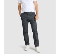 Chinohose MAC "Lennox", Herren, Gr. 34, Länge 32, midnight blau printed, Web, Obermaterial: 50% Baumwolle, 33% Polyester, 15% Viskose, 2% Elasthan, Basic schmal lang, Hosen Chinohose, aus elastischer