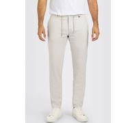 Chinohose MAC "Lennox Sport", Herren, Gr. 36, Länge 34, kitt, Web, Obermaterial: 47% Leinen, 34% Polyester, 17% Viskose, 2% Elasthan, lang, Hosen Chinohose, Leinenstruktur (92690437-36) kitt