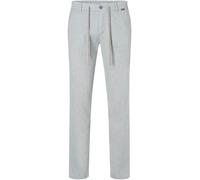 Chinohose MAC "Lennox Sport", Herren, Gr. 36, Länge 30, silber, Web, Obermaterial: 47% Leinen, 34% Polyester, 17% Viskose, 2% Elasthan, lang, Hosen Chinohose, Leinenstruktur (49348419-36) silber