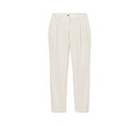 Chinohose MADELEINE "Hose Chino-Hose mit Bundfalten", Damen, Gr. 46, N + K Gr, weiß (wollweiß), Obermaterial: 98% Baumwolle CO (CMIA). 2% Elasthan EL., Hosen Chinohose (78843720-46) wollweiß