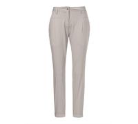 Chinohose MADELEINE "Hose Modische Chino-Hose mit Bundfalten", Damen, Gr. 20, N + K Gr, blau (kitt), Obermaterial: 98% Baumwolle CO (CMIA). 2% Elasthan EL., Modern, normal, Hosen Chinohose (15343307-2