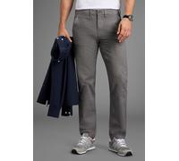 Chinohose MAN'S WORLD, Herren, Gr. 27, N + U Gr, grau, Web, Obermaterial: 98% Baumwolle, 2% Elasthan, regular fit lang, Hosen Chinohose, leichte Struktur im Gewebe (75896126-27) grau