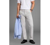 Chinohose MAN'S WORLD, Herren, Gr. 31, N + U Gr, hellgrau, Web, Obermaterial: 98% Baumwolle, 2% Elasthan, regular fit lang, Hosen Chinohose, leichte Struktur im Gewebe (50435859-31) hellgrau