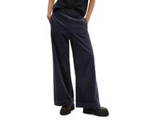 Chinohose MARC O'POLO "aus Baumwoll-Breitcord", Damen, Gr. 36, Normalgrößen, blau (martime blau), Cord, Obermaterial: 100% Baumwolle, unifarben, lang, Hosen Chinohose (10467842-36) martime blau