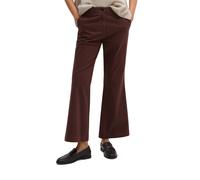 Chinohose MARC O'POLO "aus Baumwoll-Stretch-Satin", Damen, Gr. 34, Normalgrößen, braun, Twill, Obermaterial: 96% Baumwolle, 4% Elasthan, unifarben, ausgestellt knöchelfrei, Hosen Chinohose (18008512-3