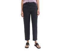 Chinohose MARC O'POLO "aus Baumwoll-Stretch-Twill", Damen, Gr. 34, Normalgrößen, deep night blau, Twill, Obermaterial: 97% Baumwolle, 3% Elasthan, unifarben, regular fit knöchelfrei, Hosen Chinohose (
