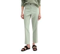 Chinohose MARC O'POLO "aus Baumwoll-Stretch-Twill", Damen, Gr. 34, Normalgrößen, fresh sage, Twill, Obermaterial: 97% Baumwolle, 3% Elasthan, unifarben, regular fit knöchelfrei, Hosen Chinohose (88495