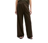 Chinohose MARC O'POLO "aus Baumwoll-Twill-Stretch", Damen, Gr. 40, Normalgrößen, mossy earth, Twill, Obermaterial: 97% Baumwolle, 3% Elasthan, unifarben, loose fit lang, Hosen Chinohose (91884507-40)