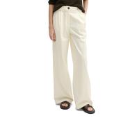 Chinohose MARC O'POLO "aus Baumwoll-Twill-Stretch", Damen, Gr. 42, Normalgrößen, weiß cotton, Twill, Obermaterial: 97% Baumwolle, 3% Elasthan, unifarben, loose fit lang, Hosen Chinohose (71331846-42) 