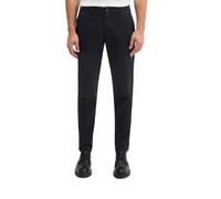 Chinohose MARC O'POLO "aus Bio-Baumwoll-Mix", Damen, Gr. 36, Länge 32, schwarz navy, Obermaterial: 97% Baumwolle, 3% Elasthan, unifarben, normal, Hosen Chinohose (84045003-36) schwarz navy