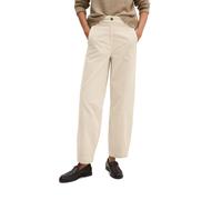 Chinohose MARC O'POLO "aus Bio-Baumwolle-Mix", Damen, Gr. 40, Normalgrößen, beige (linen beige), Cord, Obermaterial: 98% Baumwolle, 2% Elasthan. Futter: 100% Baumwolle, unifarben, loose fit, Hosen Chi