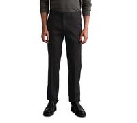 Chinohose MARC O'POLO "aus Bio-Baumwolle-Mix mit TENCEL™Lyocell", Herren, Gr. 32, Länge 34, schwarz, Obermaterial: 58% Baumwolle, 40% Lyocell, 2% Elasthan, unifarben, gerade, unten schmal normal, Hose