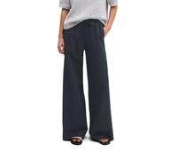 Chinohose MARC O'POLO "aus Bio-Baumwolle-TENCEL™ Lyocell-Leinen-Mix", Damen, Gr. 36, Normalgrößen, deep night blau, Twill, Obermaterial: 54% Baumwolle, 23% Lyocell, 23% Leinen, unifarben, loose fit no