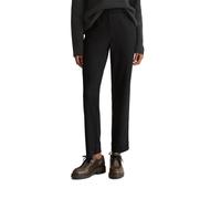 Chinohose MARC O'POLO "aus elastischem Viskose-Mix", Damen, Gr. 38, Normalgrößen, schwarz, Twill, Obermaterial: 70% Viskose, 25% Polyamid, 5% Elasthan; Futter: 100% Baumwolle, unifarben, regular fit n