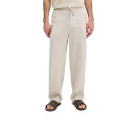 Chinohose MARC O'POLO "aus feinem Leinen", Herren, Gr. 36, Länge 32, grau silk, Obermaterial: 100% Leinen, unifarben, loose fit normal, Hosen Chinohose (30202664-36) grau silk