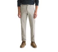 Chinohose MARC O'POLO "aus hochwertigem Bio-Baumwoll-Mix", Herren, Gr. 29, Länge 32, concrete clay, Obermaterial: 97% Baumwolle, 3% Elasthan, unifarben, gerade, unten schmal normal, Hosen Chinohose (6