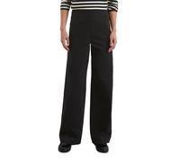 Chinohose MARC O'POLO "aus Interlock-Qualität", Damen, Gr. 46, Normalgrößen, schwarz (m990), Obermaterial: 52% Baumwolle, 40% Polyamid, 8% Elasthan; Futter: 97% Baumwolle, 3% Elasthan, unifarben, weit