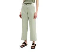 Marc O'Polo Regular Fit Weite Hose aus Baumwoll-Lyocell-Leinen-Mix in Hellgruen, Größe 44