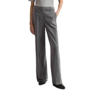 Chinohose MARC O'POLO "aus Organic-Cotton-Lyocell-Stretch", Damen, Gr. 34, Normalgrößen, grau (castlerock), Obermaterial: 64% Baumwolle, 35% Lyocell, 1% Elasthan, unifarben, loose fit lang, Hosen Chin