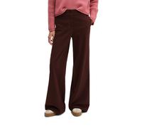 Chinohose MARC O'POLO "aus Organic Cotton-Satin-Stretch", Damen, Gr. 44, Normalgrößen, braun, Obermaterial: 96% Baumwolle, 4% Elasthan, unifarben, normal, Hosen Chinohose (82789603-44) braun