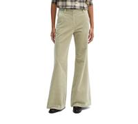 Chinohose MARC O'POLO "aus Organic Cotton Stretch", Damen, Gr. 34, Normalgrößen, beige (smooth sage), Cord, Obermaterial: 98% Baumwolle, 2% Elasthan, unifarben, ausgestellt, Hosen Chinohose (42750100-
