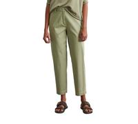 Chinohose MARC O'POLO "aus Organic Cotton Stretch", Damen, Gr. 34, Normalgrößen, smooth sage, Obermaterial: 96% Baumwolle, 4% Elasthan, unifarben, gerade, unten schmal normal, Hosen Chinohose (9731676