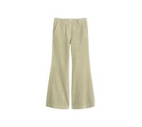 Chinohose MARC O'POLO "aus Organic Cotton Stretch", Damen, Gr. 38, Normalgrößen, beige (smooth sage), Cord, Obermaterial: 98% Baumwolle, 2% Elasthan, unifarben, ausgestellt, Hosen Chinohose (42750100-