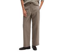 Chinohose MARC O'POLO "aus Organic-Cotton-Stretch mit Lyocell", Damen, Gr. 34, Normalgrößen, stone taupe, Twill, Obermaterial: 56% Baumwolle, 41% Lyocell, 3% Elasthan, unifarben, loose fit normal, Hos