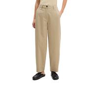 Chinohose MARC O'POLO "aus Organic Cotton-Twill", Damen, Gr. 38, Normalgrößen, smooth sand, Twill, Obermaterial: 98% Baumwolle, 2% Elasthan, unifarben, figurbetont normal, Hosen Chinohose (30149663-38