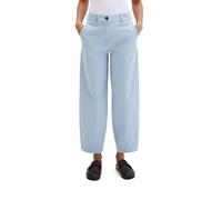 Chinohose MARC O'POLO "aus Organic Cotton-Twill", Damen, Gr. 40, Normalgrößen, grau horizon, Twill, Obermaterial: 98% Baumwolle, 2% Elasthan, unifarben, slim fit normal, Hosen Chinohose (42265739-40)