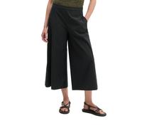 Chinohose MARC O'POLO "aus Popeline-Stretch", Damen, Gr. 40, Normalgrößen, schwarz, Obermaterial: 60% Baumwolle, 38% Polyester, 2% Elasthan, unifarben, loose fit kurz, Hosen Chinohose (85769302-40) sc