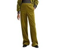 Chinohose MARC O'POLO "aus reinem Organic Cotton", Damen, Gr. 34, Normalgrößen, deep pea, Cord, Obermaterial: 100% Baumwolle, unifarben, relaxed fit lang, Hosen Chinohose (94054336-34) deep pea