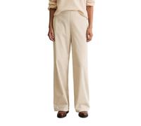 Chinohose MARC O'POLO "aus reinem Organic Cotton", Damen, Gr. 42, Normalgrößen, beige (natural stone), Cord, Obermaterial: 100% Baumwolle, unifarben, gerade lang, Hosen (43331105-42) natural stone