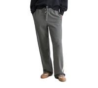 Chinohose MARC O'POLO "aus reiner Bio-Baumwolle", Damen, Gr. XS, Normalgrößen, warm granite melange, Sweatware, Obermaterial: 100% Baumwolle, unifarben, relaxed fit normal, Hosen Chinohose (63343432-X