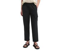 Chinohose MARC O'POLO "aus Schurwolle-Stretch-Mix", Damen, Gr. 42, Normalgrößen, schwarz, Obermaterial: 53% Polyester, 43% Wolle (Schafwolle), 4% Elasthan. Futter: 95% Polyester, 5% Elasthan, unifarbe