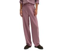 Chinohose MARC O'POLO "aus Schurwolle-Viskose-Mix", Damen, Gr. 34, Normalgrößen, gentle mauve, Obermaterial: 34% Polyester, 33% Viskose, 32% Schurwolle, 1% Elasthan, unifarben, regular fit lang, Hosen