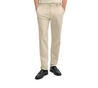 Chinohose MARC O'POLO "aus technischem Popeline-Stretch", Damen, Gr. 34, Länge 32, light oat, Obermaterial: 98% Baumwolle, 2% Elasthan, unifarben, normal, Hosen Chinohose (86779409-34) light oat