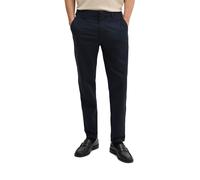 Chinohose MARC O'POLO "aus technischem Popeline-Stretch", Damen, Gr. 31, Länge 32, schwarz navy, Obermaterial: 98% Baumwolle, 2% Elasthan, unifarben, normal, Hosen Chinohose (83520318-31) schwarz navy