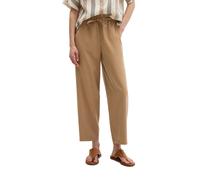 Chinohose MARC O'POLO "aus TENCEL™ Lyocell", Damen, Gr. 38, Normalgrößen, beige (burnt braun), Obermaterial: 92% Lyocell, 8% Leinen, unifarben, loose fit normal, Hosen Chinohose (65623637-38) burnt br