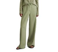 Chinohose MARC O'POLO "aus TENCEL™ Lyocell", Damen, Gr. 38, Normalgrößen, olive, Obermaterial: 100% Lyocell, unifarben, weit lang, Hosen Chinohose (69868307-38) olive